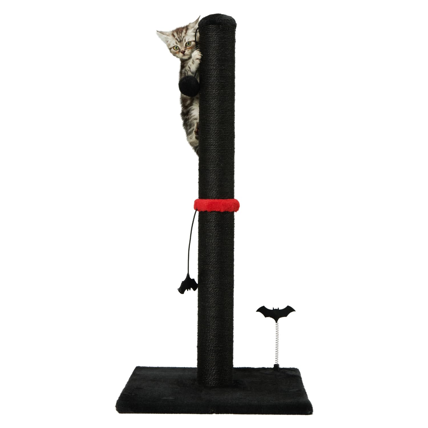 MECOOL sisal scratch post base offers stable indoor scratching surface.