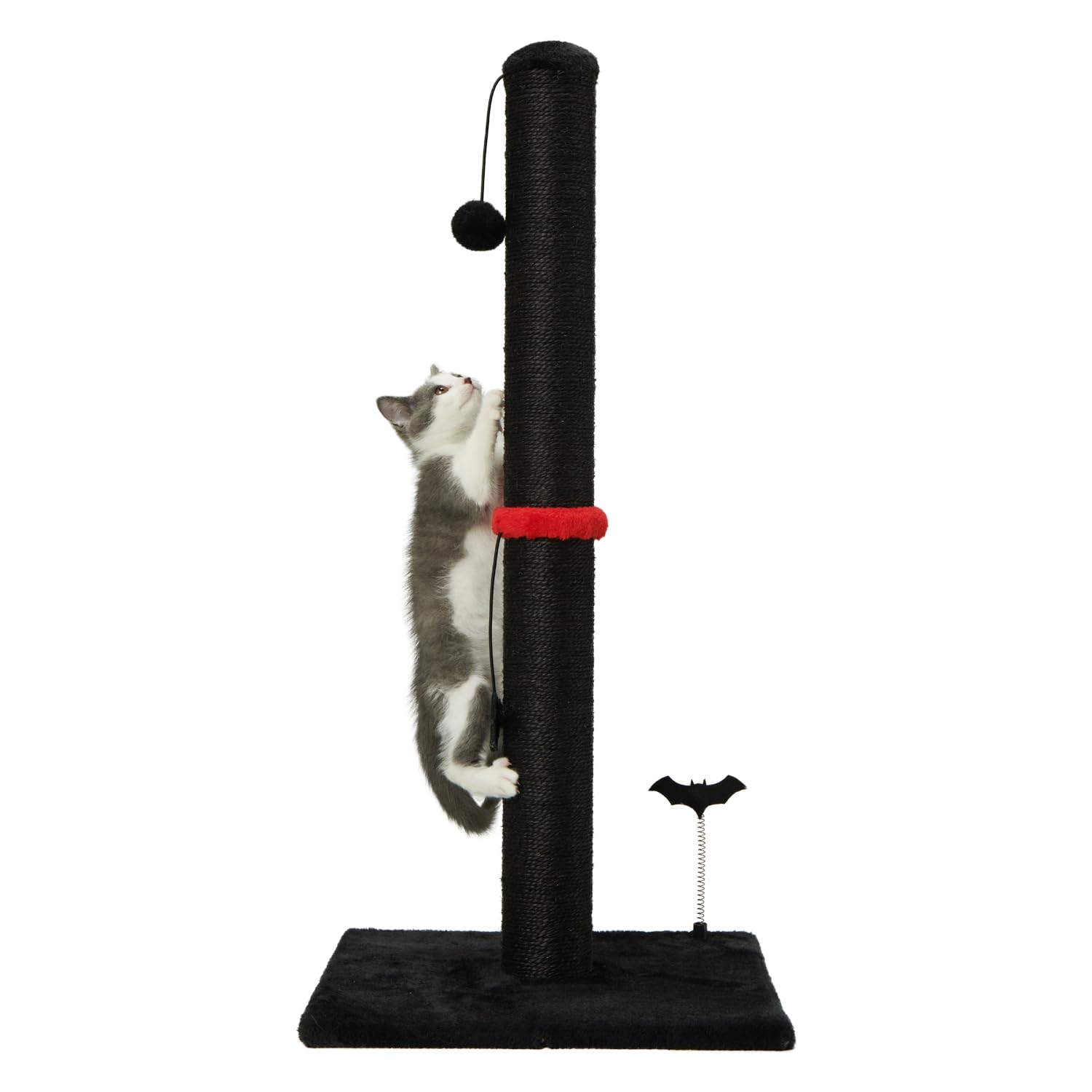 MECOOL plush top offers friendly engagement during cats' playtime.