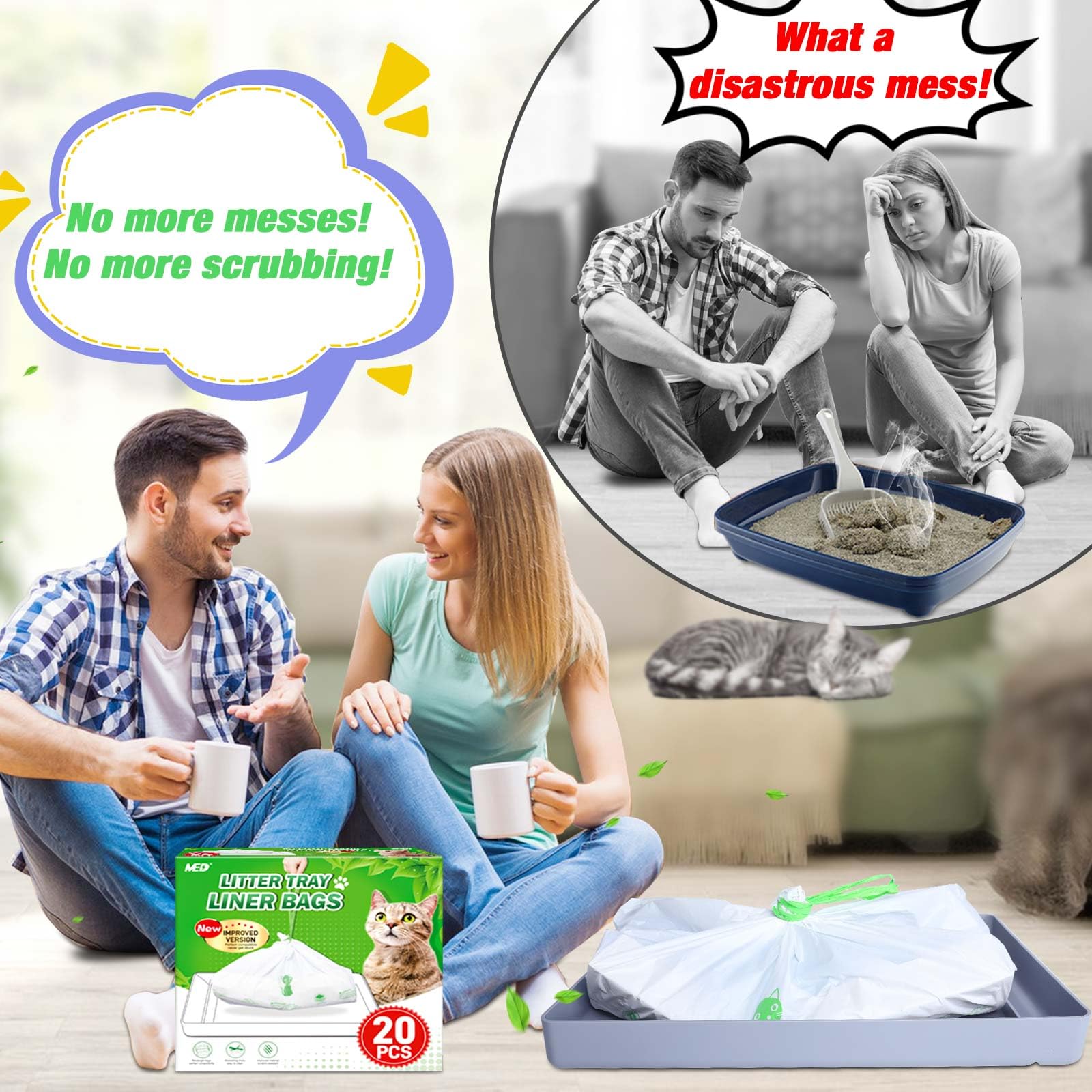 MED reinforced seams prevent leaks to keep the box odor-free
