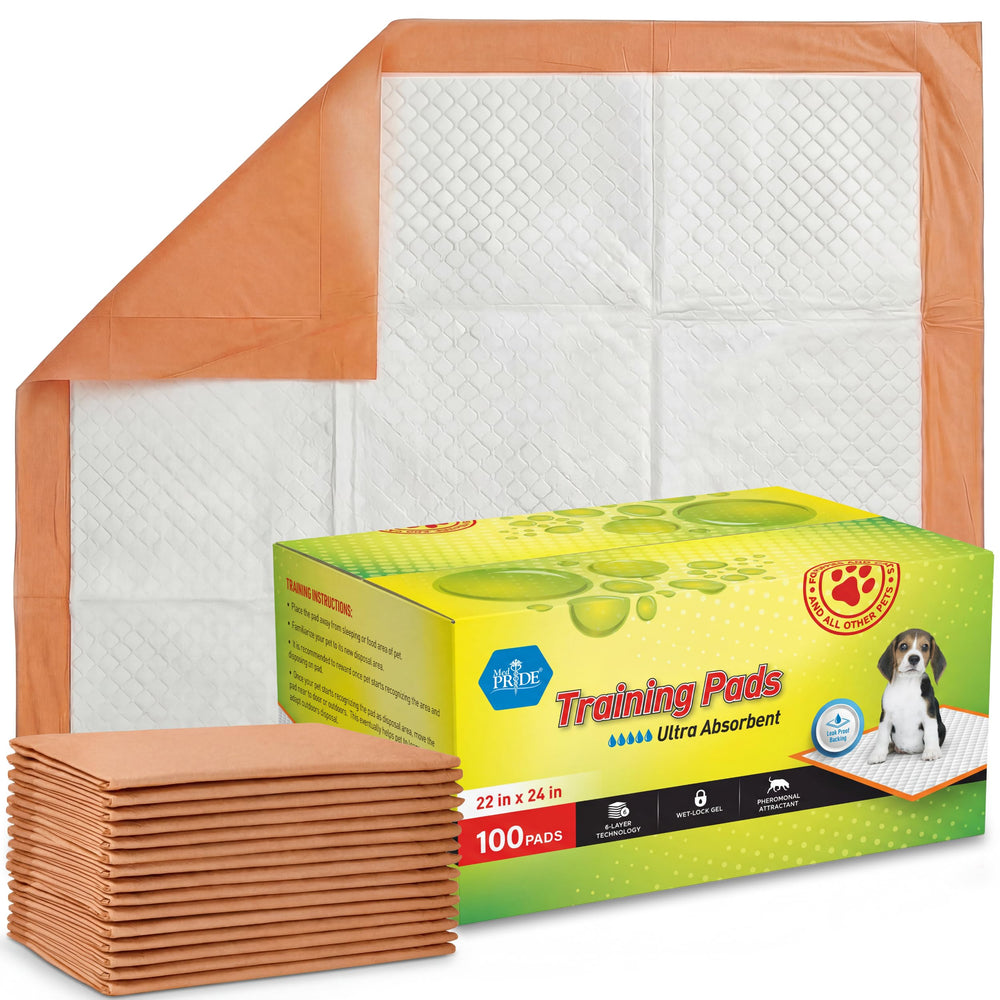 MED PRIDE dog training pads with attractant support easier housebreaking for puppies.