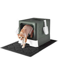 Medario cat litter box with front top entry for easy access and privacy