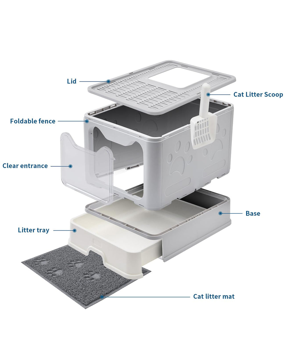 Medario foldable litter box is compact and travel-ready