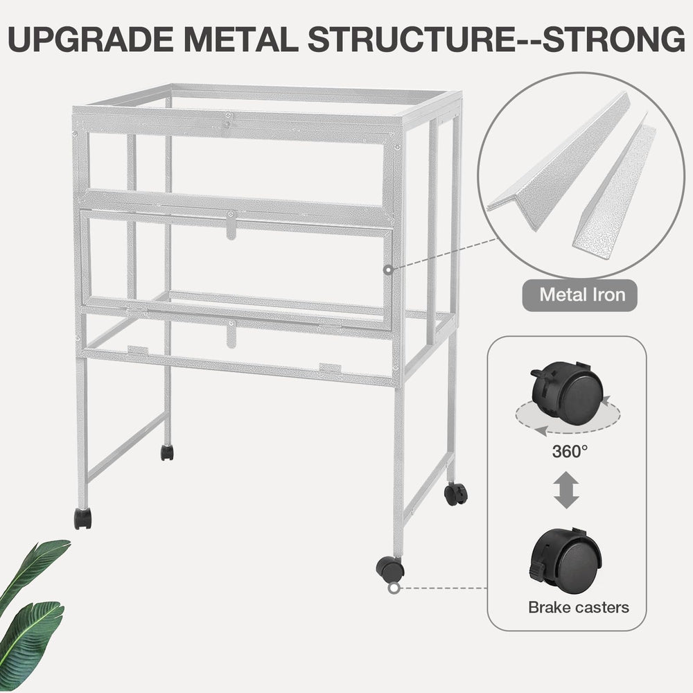 MEDEHOO cage with hideouts, ramps, and seesaws for engaging pet play