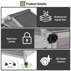 MEDEHOO roof opens for thorough access and ventilation.