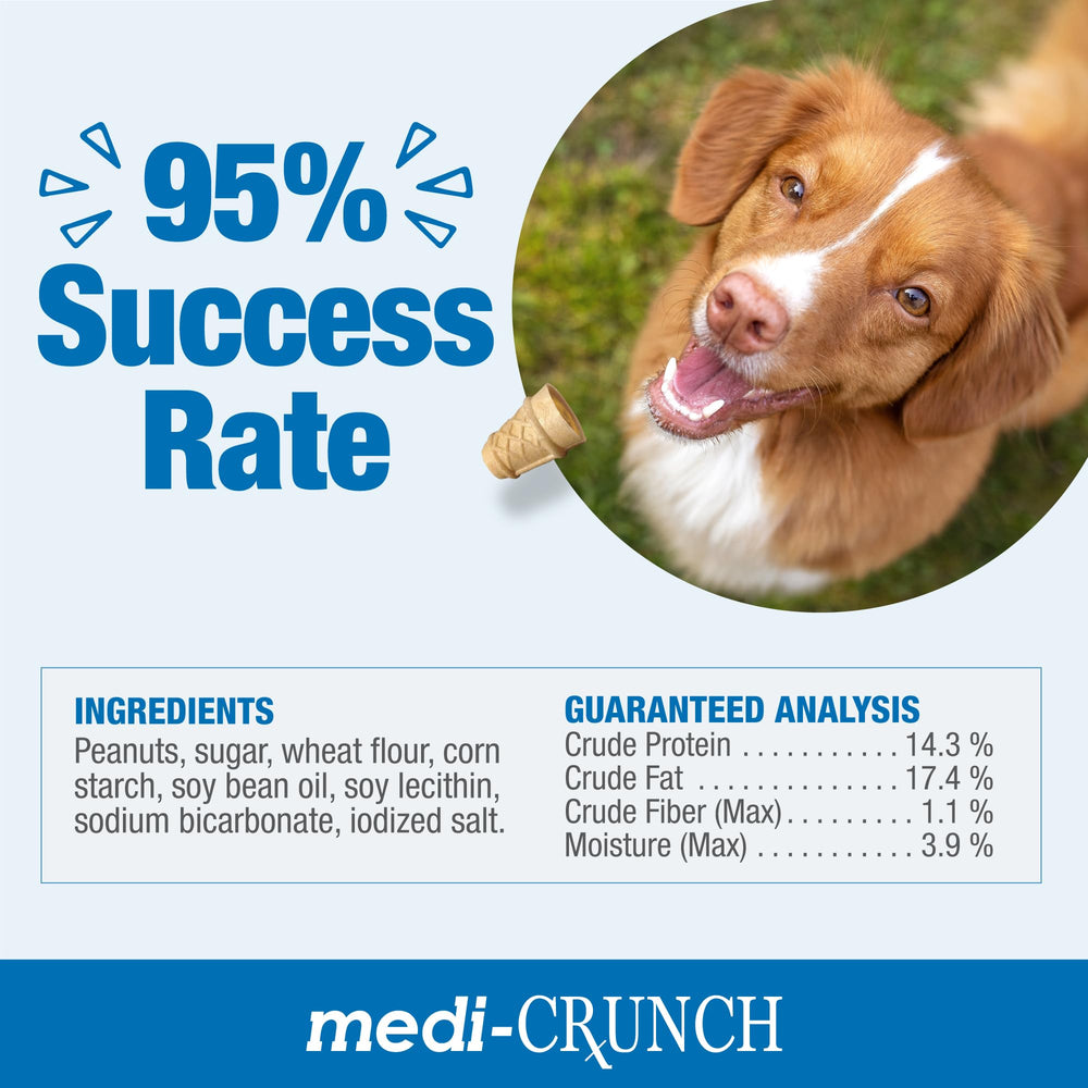 Medi-Crunch packaging keeps treats fresh for daily use and travel.