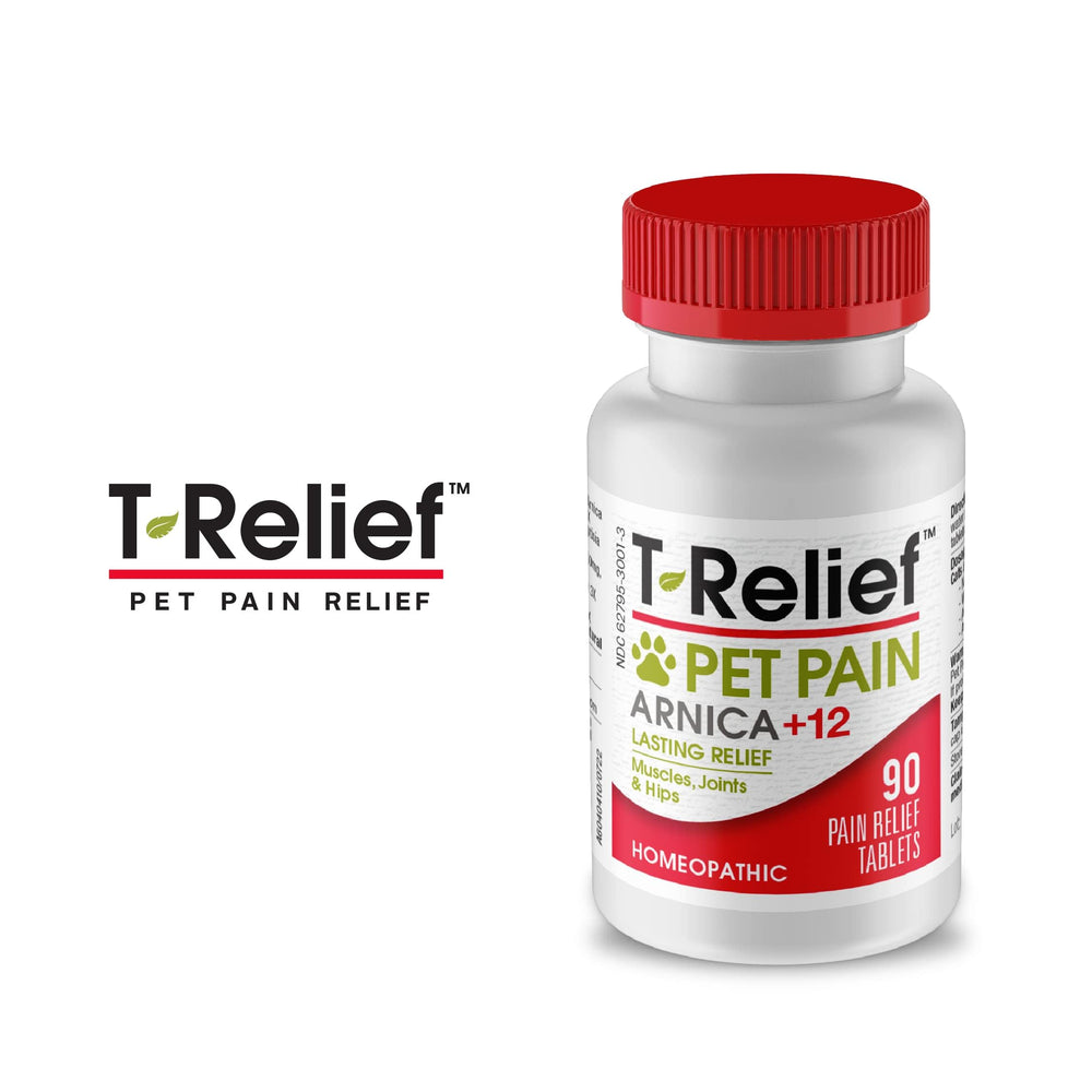 MediNatura T-Relief ingredients close-up showcases Arnica, Calendula, Echinacea, Hypericum for potential relief.