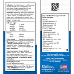 MediNatura T-Relief dissolvable tablets added to pet food.