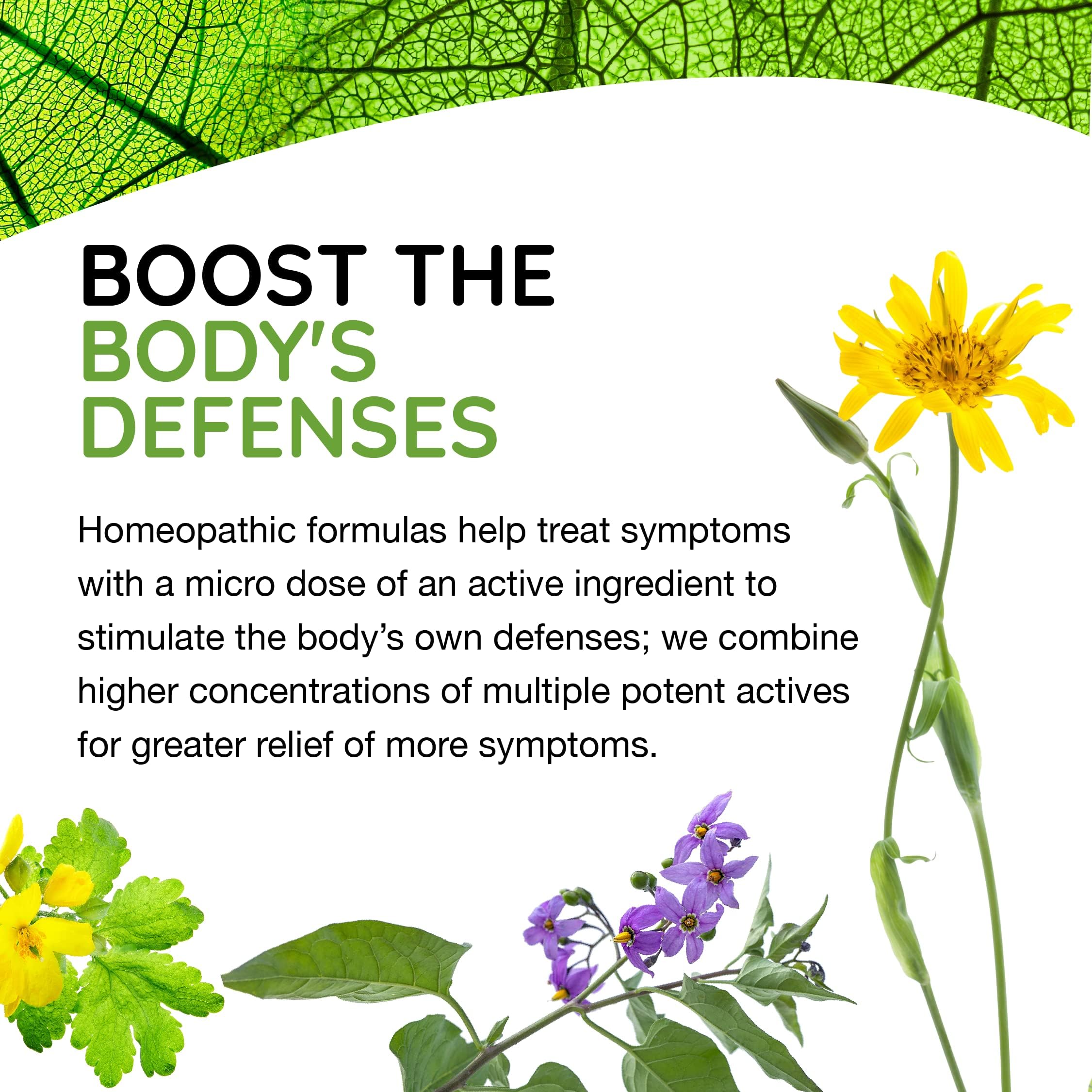 MediNatura T-Relief Drops label ingredients emphasizes plant-based actives for natural support