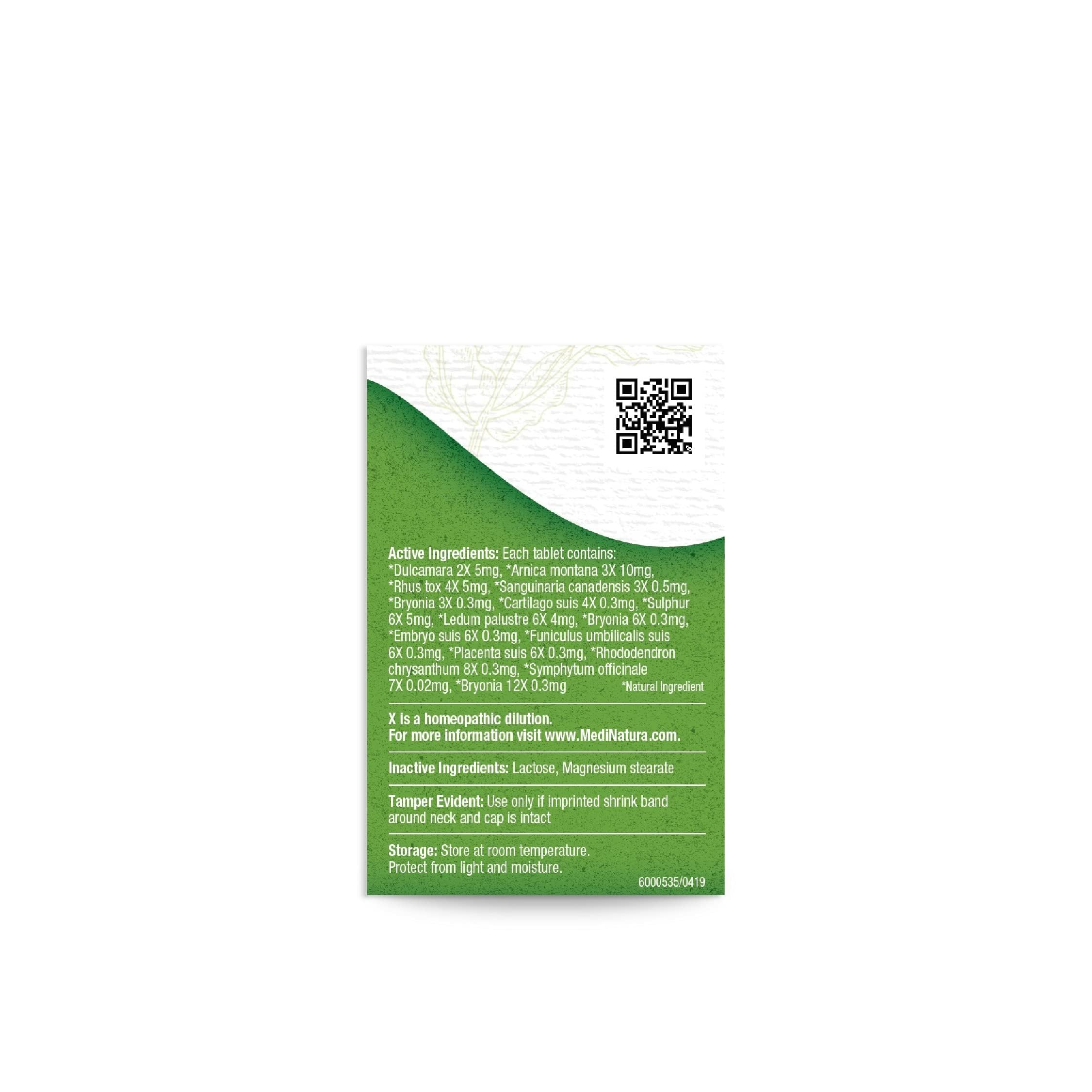 MediNatura T-Relief holistic veterinarian formulation shown on label.