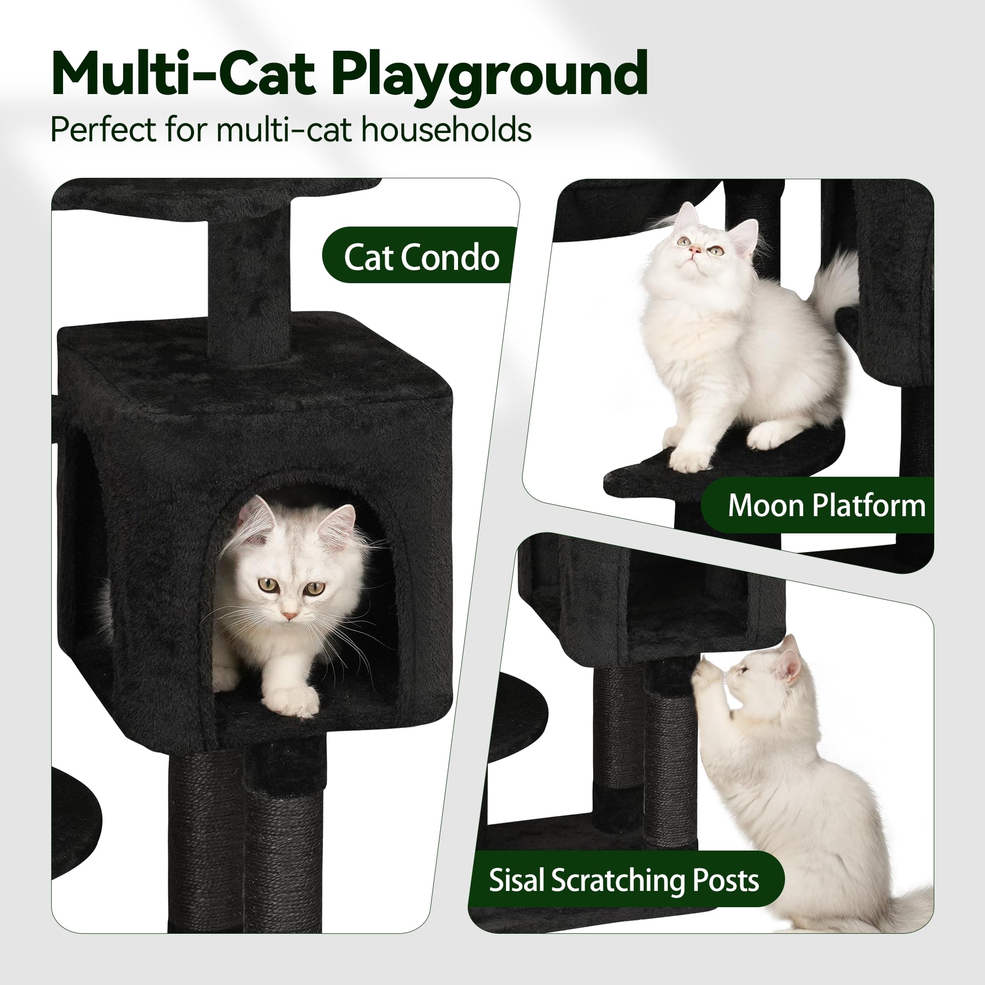 Meecal Gothic soft cat condo provides a private hideaway for rest.