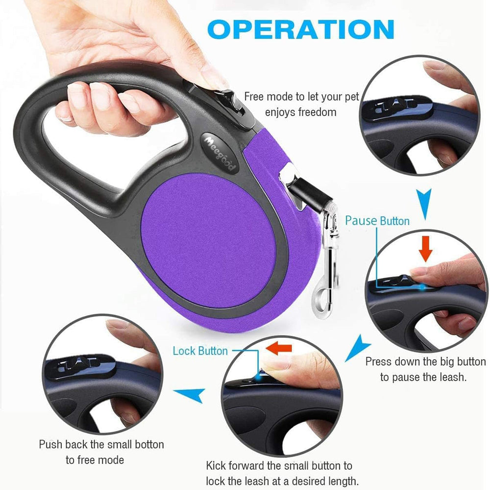 Meegood durable ABS housing protects leash from drops
