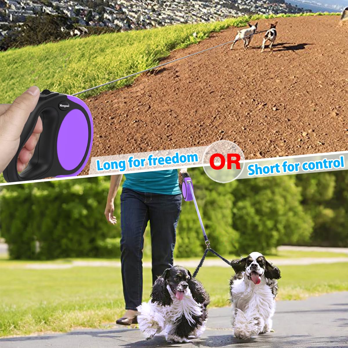 Meegood ergonomic non slip grip reduces hand fatigue during daily walks