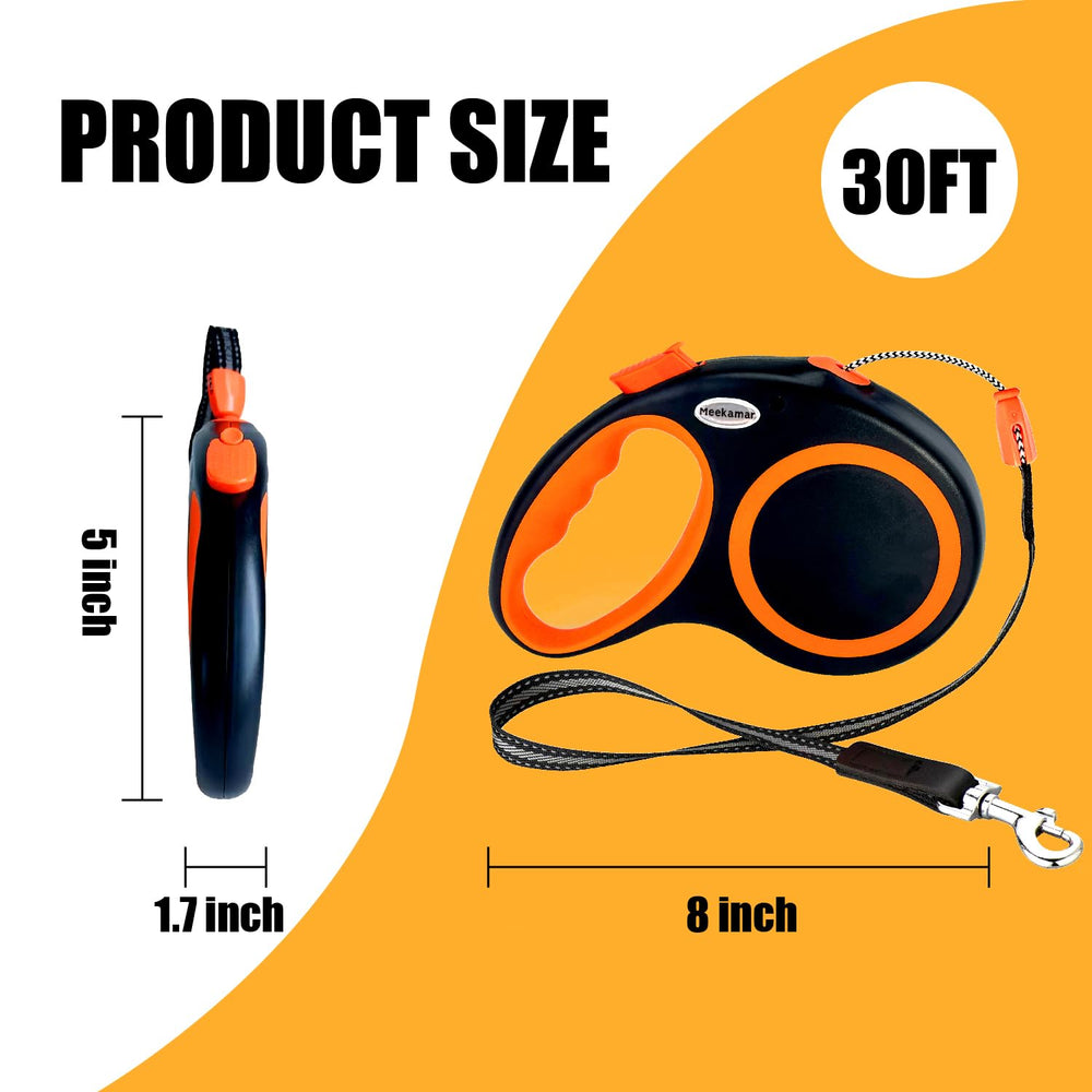 Meekamar leash with non-slip handle ensures secure grip.