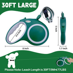 Meekamar 30ft tape extension demonstrates smooth retraction for energetic dogs