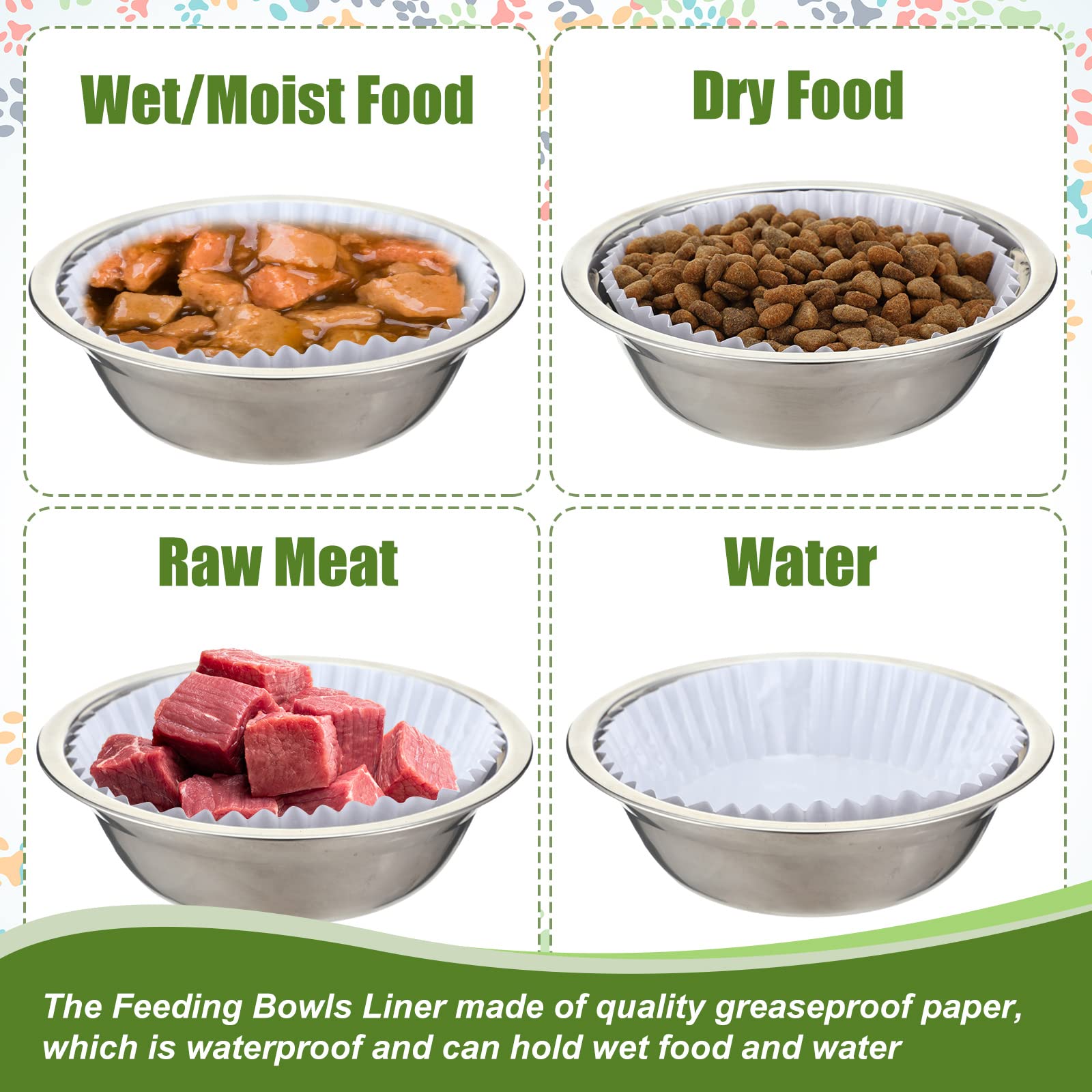 Meekoo liners offer thick, sturdy construction to prevent food infiltration