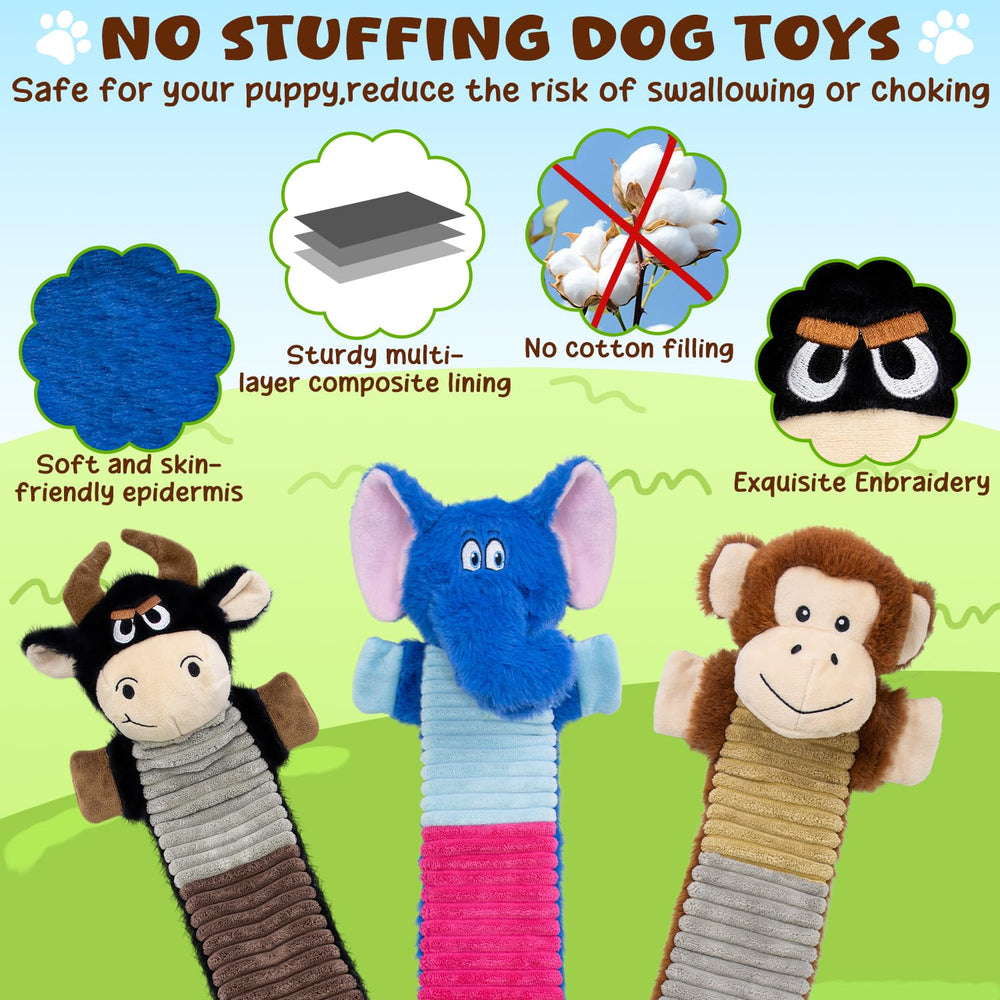 MeetYooo Cattle no-stuffing toy offers durable chewing and reduced mess