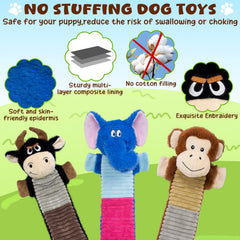 MeetYooo Cattle no-stuffing toy offers durable chewing and reduced mess