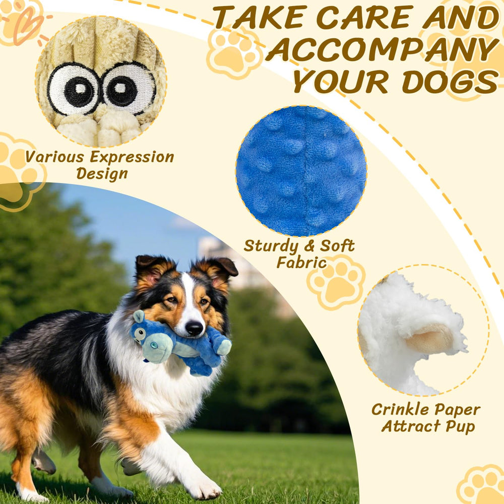 MeetYooo dog-shaped toy from the 3Pack boosts engagement during fetch.