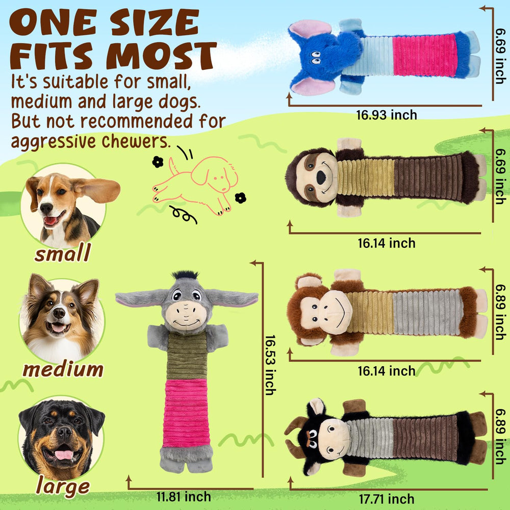MeetYooo monkey plush dog toy promotes exercise and bonding