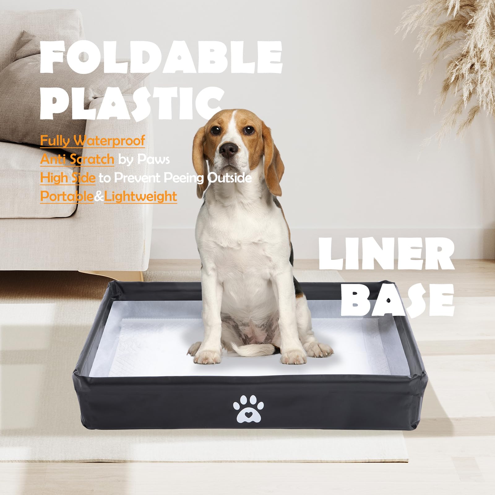 MEEXPAWS 33x22 inch base designed for large dogs' potty needs.
