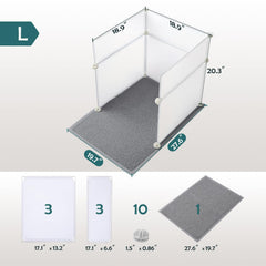 MEEXPAWS extra-large litter mat traps litter and protects floors