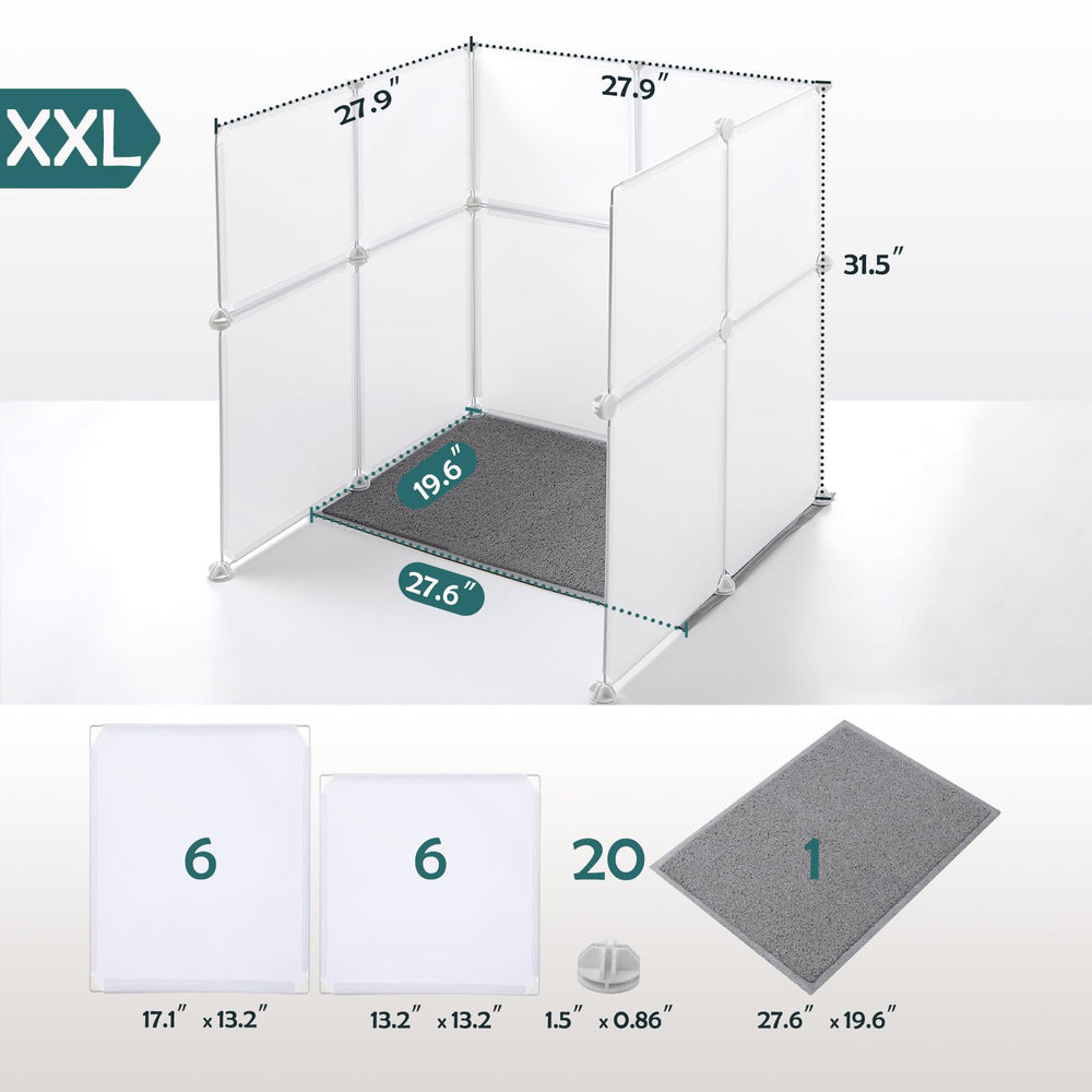 MEEXPAWS cat litter mat traps litter and protects floors