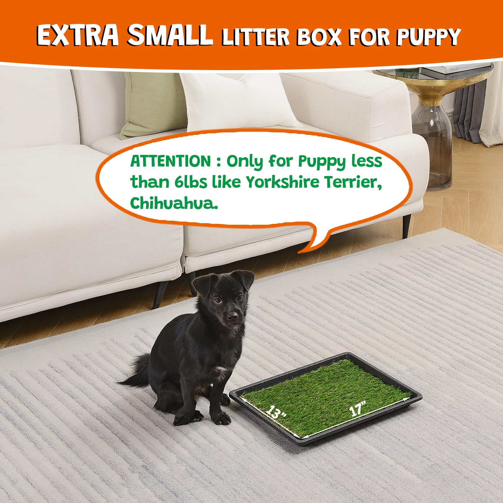 MEEXPAWS grass pads soaking in soapy water for odor-free cleaning.