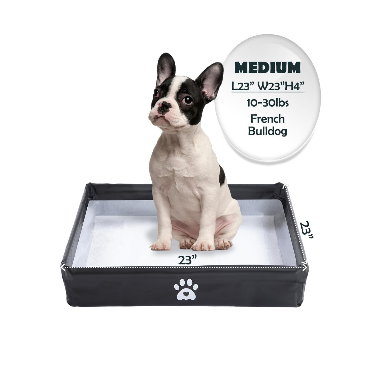 MEEXPAWS dog pee pad holder tray folded for storage