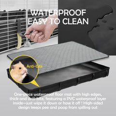 Durable coated steel MEEXPAWS playpen for small pets safety