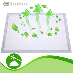 MEEXPAWS pad placed on artificial grass dog toilet setup