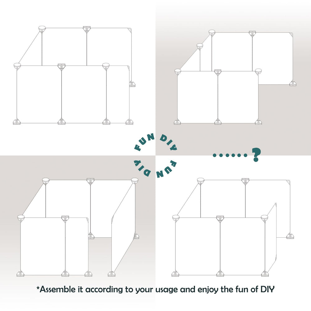 MEEXPAWS lightweight white enclosure blends with home decor