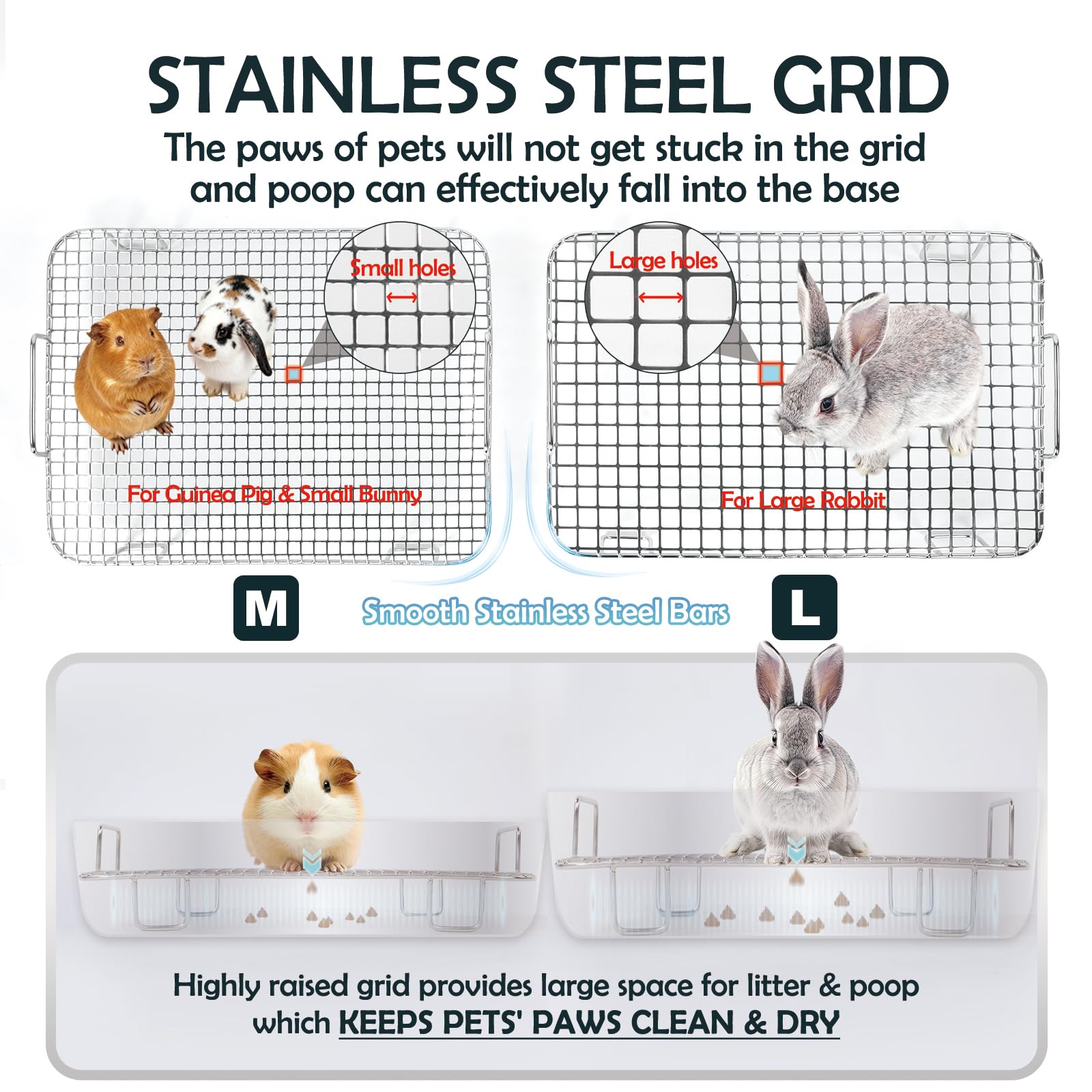 MEEXPAWS medium size litter box suitable for guinea pigs