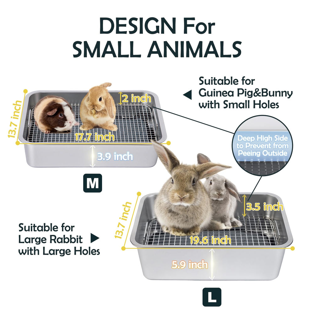 Two washable pee pads with MEEXPAWS litter box for easy cleaning