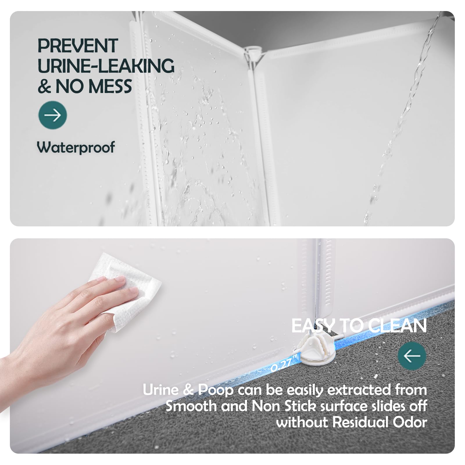 MEEXPAWS waterproof plastic sheets ensure easy cleaning and long lasting use