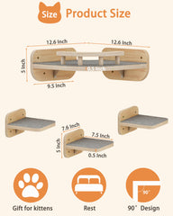 Megidok cat wall steps offer wide active space for climbing.