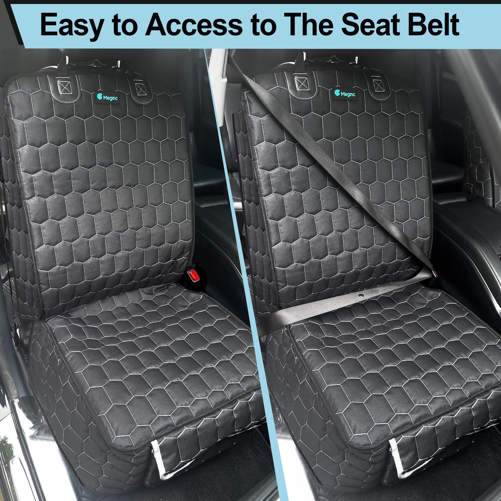 Meginc 600D Oxford fabric seat cover, durable and scratch-resistant for daily use.