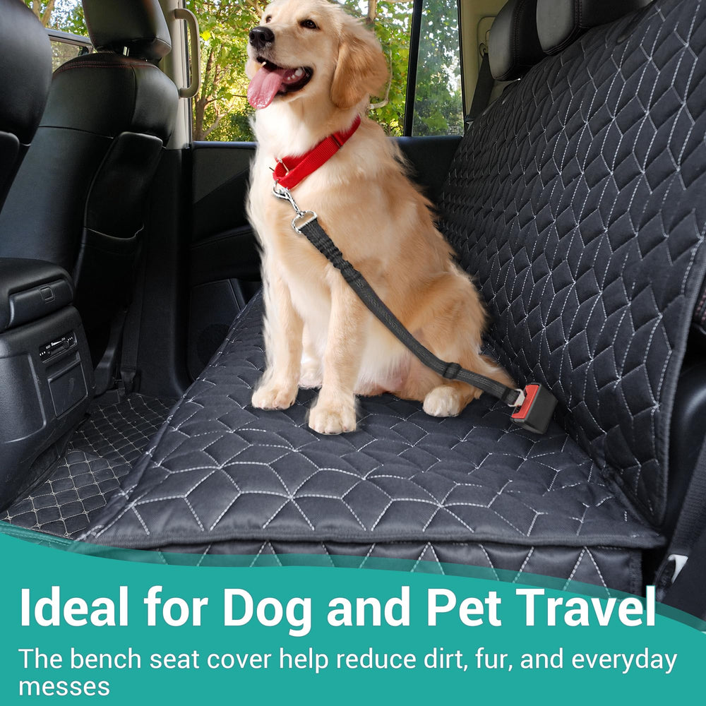 Meginc dog car seat cover non-slip bottom prevents shifting during rides