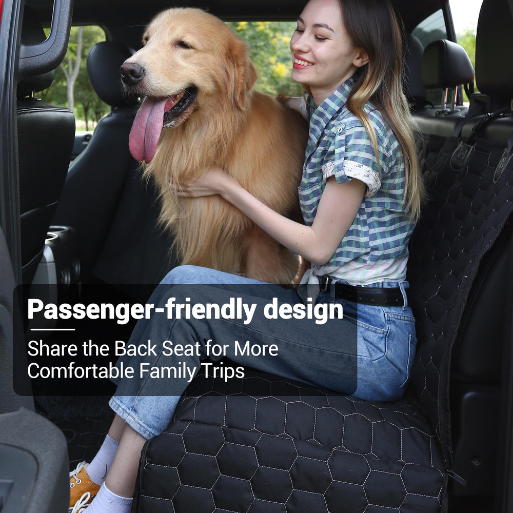 Meginc seat cover designed for F150 and Ram 1500 with snug rear fit.