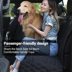 Meginc seat cover designed for F150 and Ram 1500 with snug rear fit.