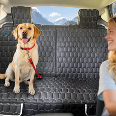 Meginc dog seat cover with non-slip bottom and anchors stays securely in place.