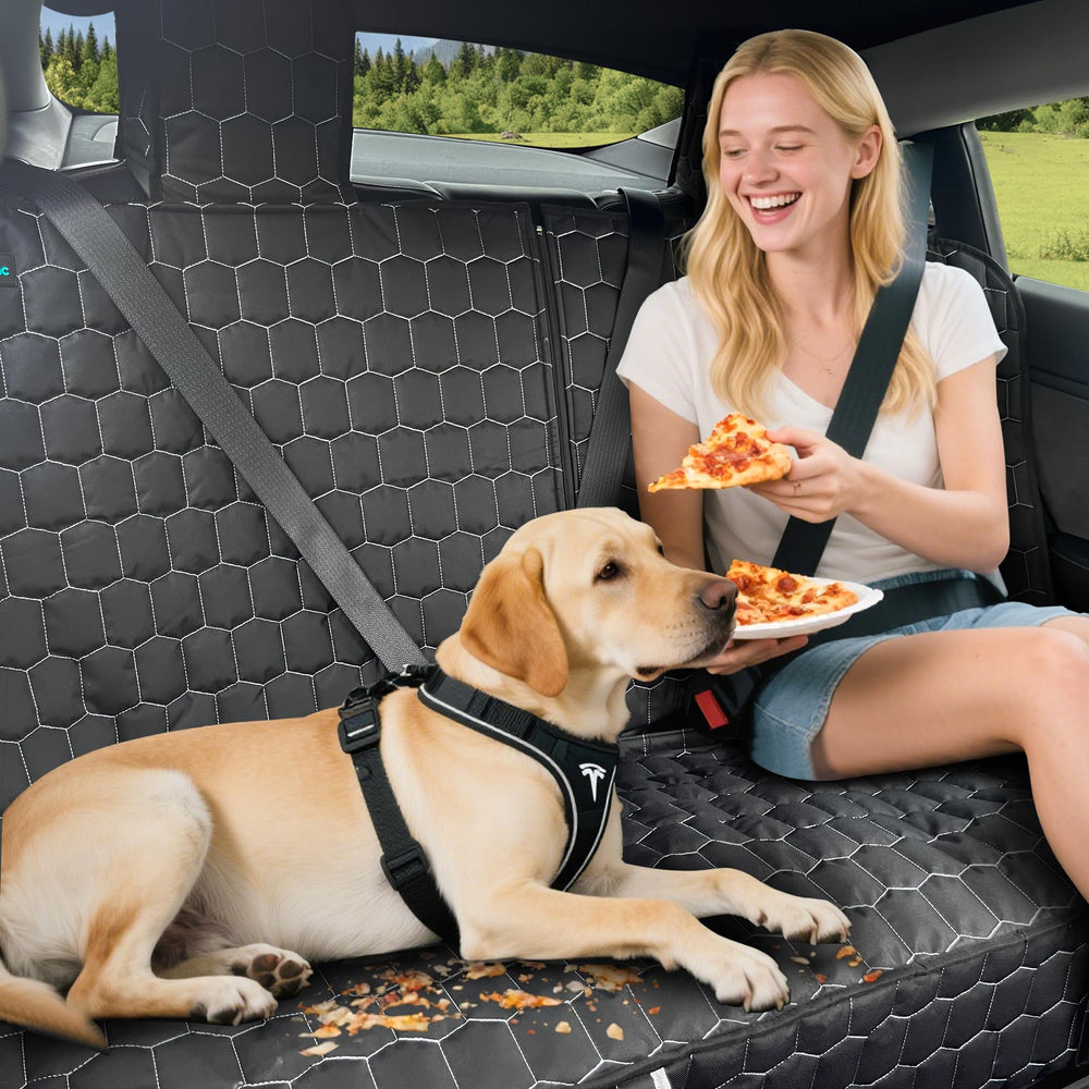 Meginc easy clean durable back seat protector cleans quickly with cloth or vacuum