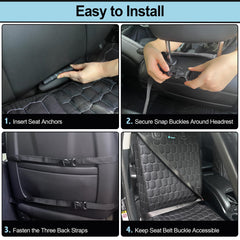Meginc front seat cover with anti-slip backing for secure journeys.