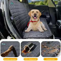 Meginc waterproof Oxford fabric guards against spills and mud in the back seat