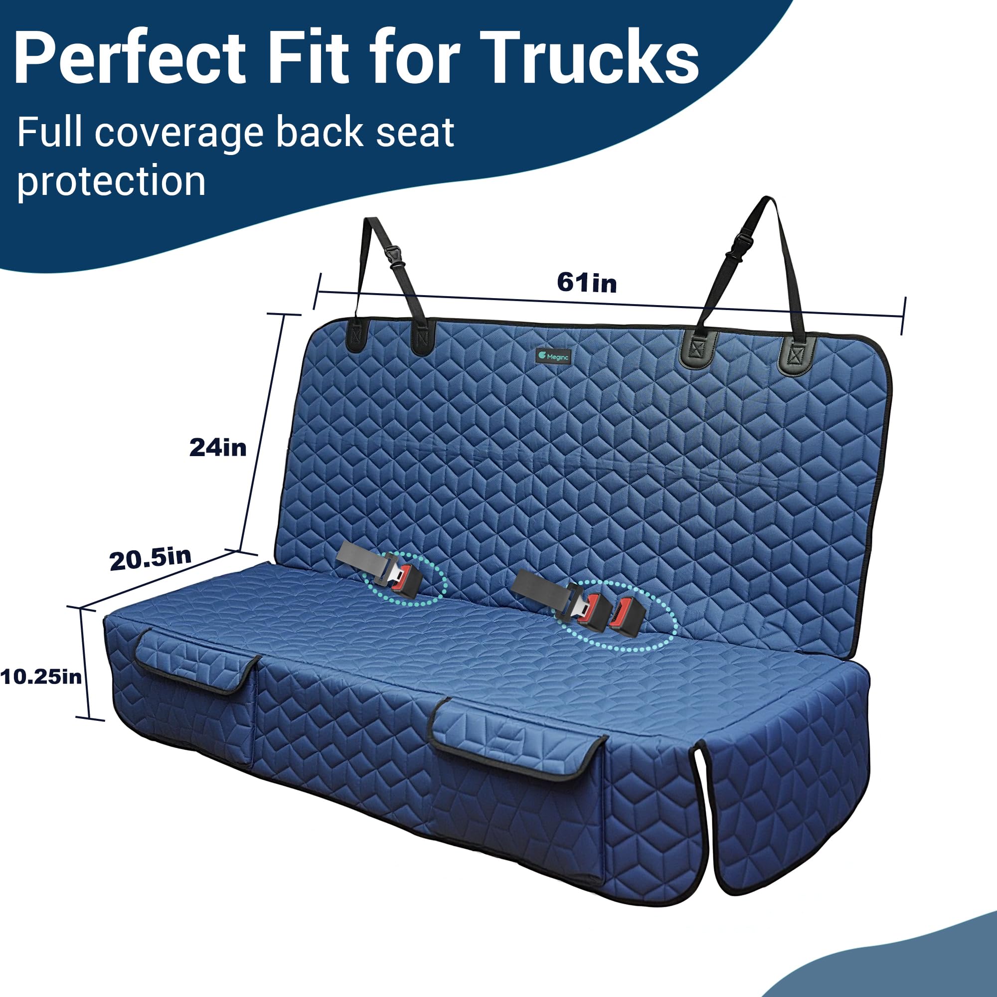 Meginc waterproof TPU and anti-slip mesh guard against spills and movement.