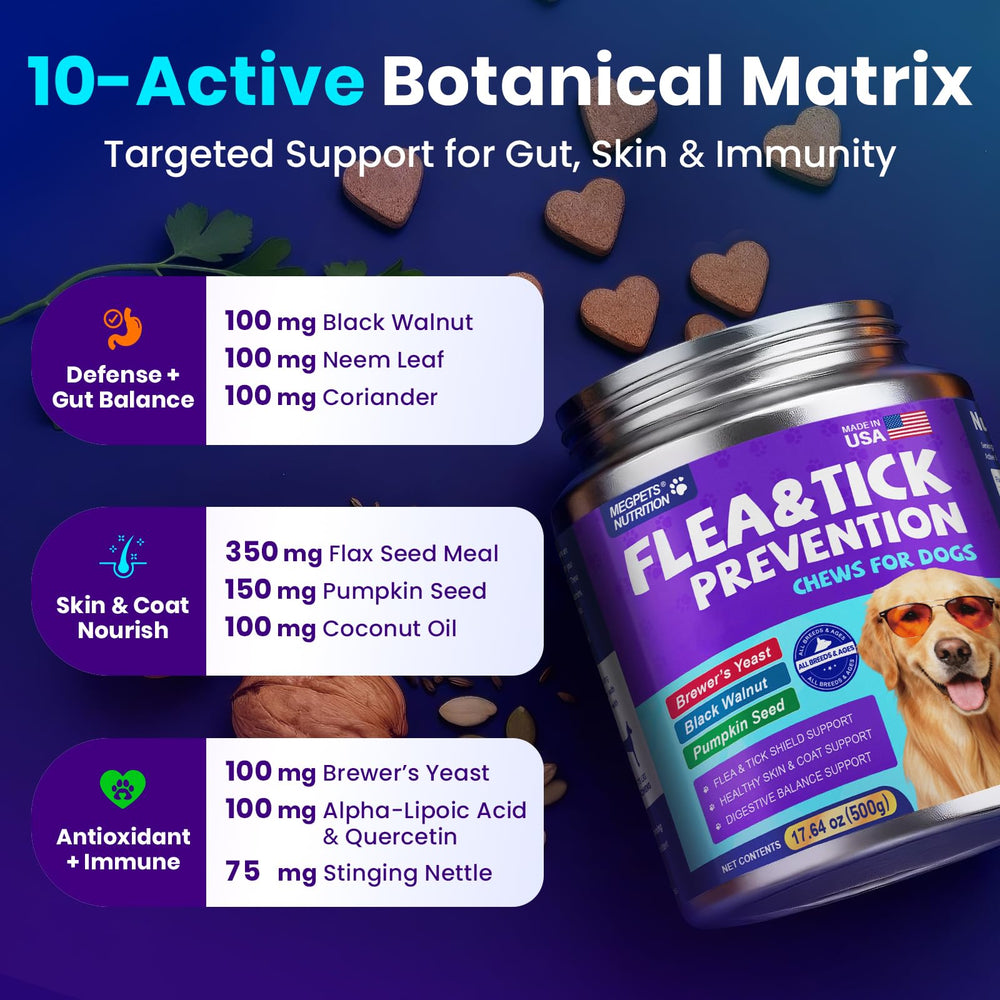 MEGPETS NUTRITION soft-chews closeup texture showcase tasty daily aid for coat health.