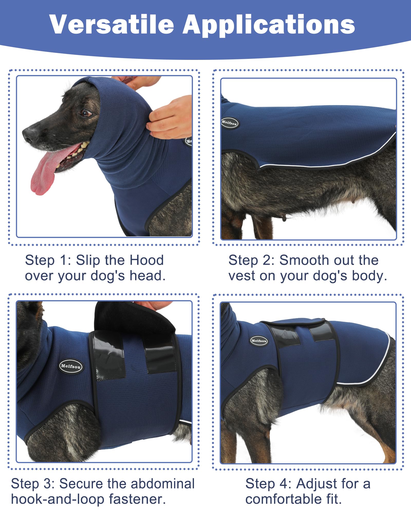 Meifsou vest breathable mesh panel ensures airflow for longer wear