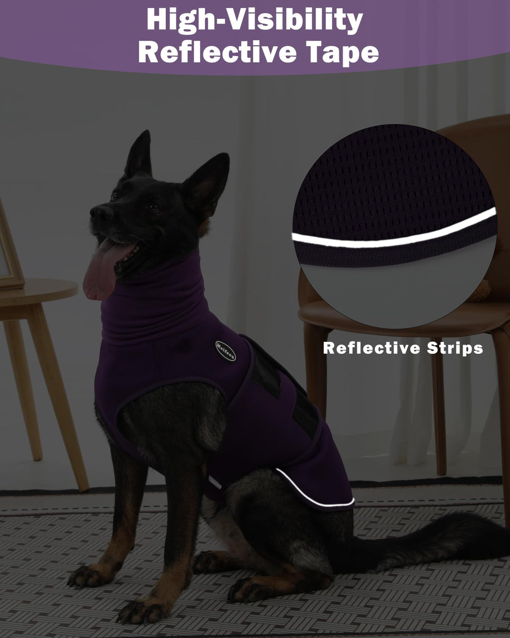 Meifsou ready-to-use packaging image in purple vest for simple setup