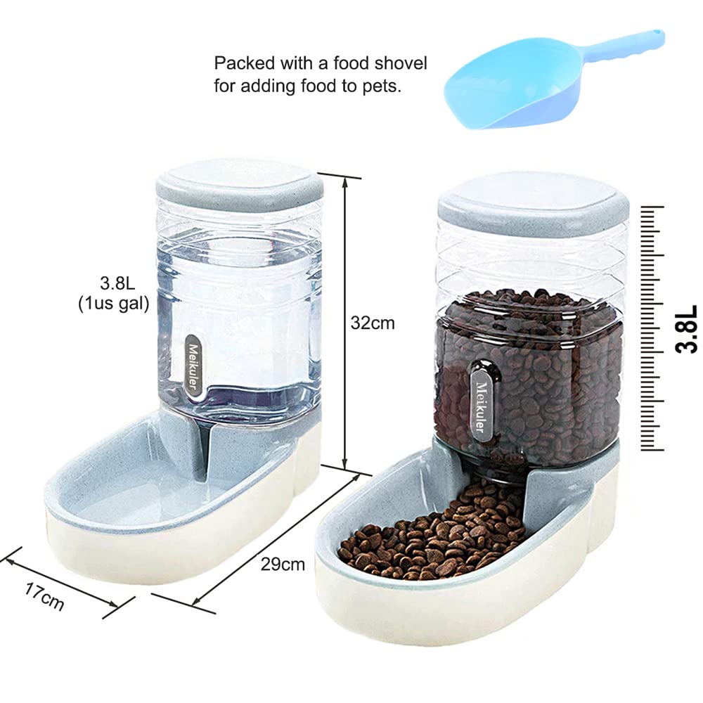 Meikuler two 1 gal bottles offer long lasting pet supply.