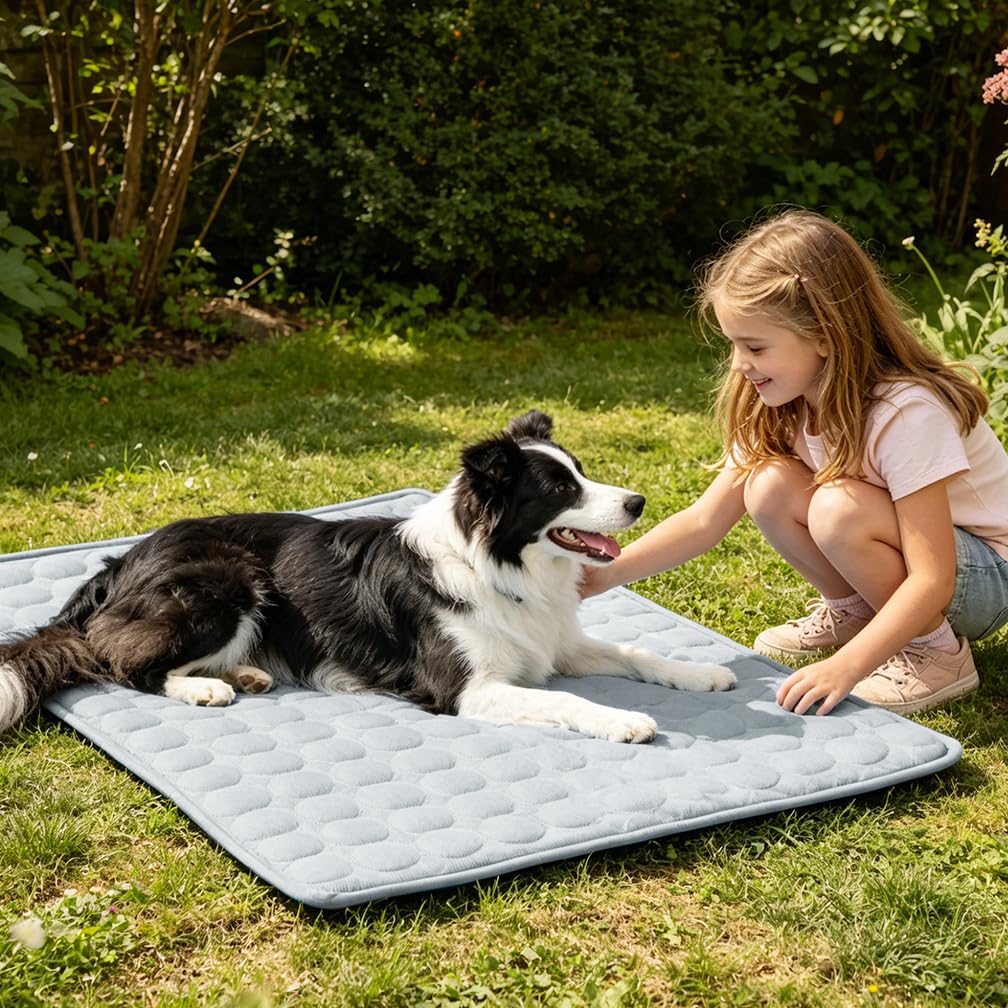 MeiLiMiYu double-sided cooling mat plush feel for year-round comfort