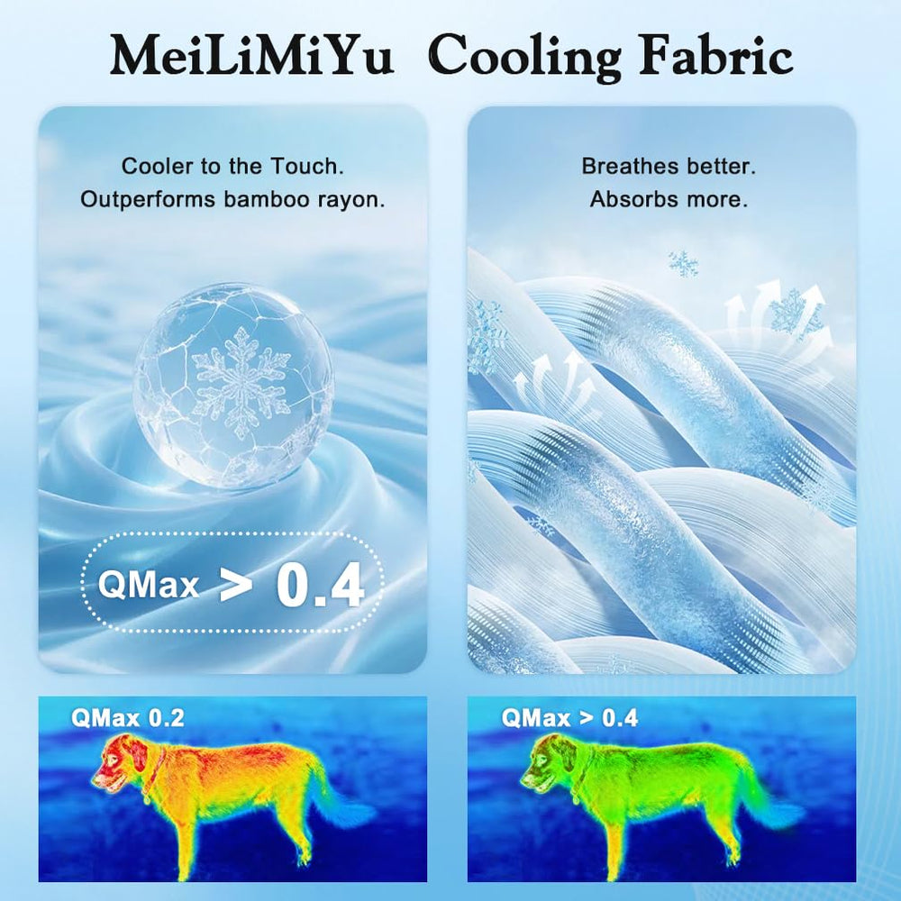 MeiLiMiYu cooling mat in car seat protects pets during travel.